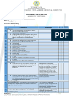 Enteral Tube Feeding Skills Checklist | PDF | Syringe | Medicine
