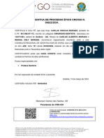 Certidao Negativa de Processo Etico