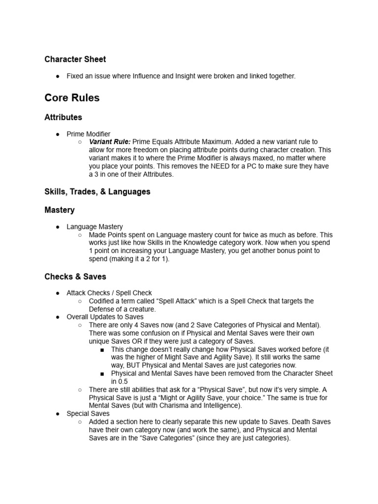 Early Access DC20 Alpha 0.5 Changelog | PDF