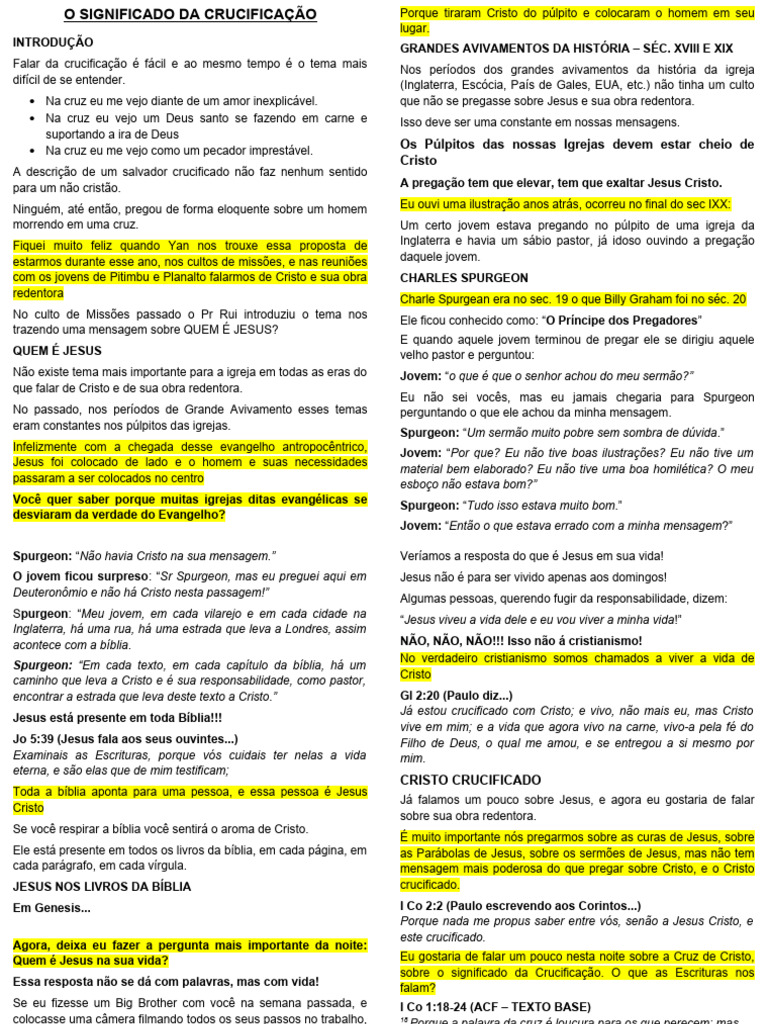 Significado da Crucificação de Cristo | PDF | Jesus | Crucificação de Jesus