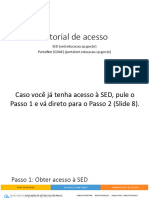 Tutorial Acesso Sed Gdae - Our