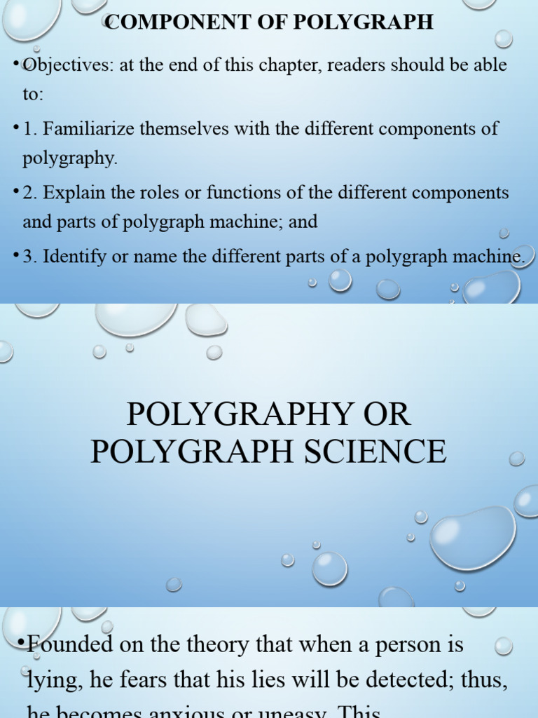 Components and Functions of Polygraph | PDF | Polygraph | Breathing
