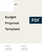 Budget Proposal Template