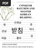 Conquer Batchim and Master Korean Reading