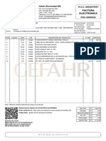 Factura Electrónica: Gefahr Electricidad SRL