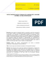 Tipos Contractuales y Modos de Elusión en El Sistema Español de Mul - Es