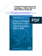 Download A History Of Capital Punishment In The Australian Colonies 1788 To 1900 1St Ed Edition Steven Anderson full chapter