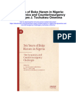 Ten Years of Boko Haram in Nigeria The Dynamics and Counterinsurgency Challenges J Tochukwu Omenma Full Chapter