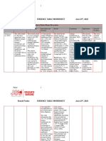 BP DNP Evidence Table Worksheet