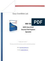 Easy Crambible Lab: Esfe Cisco Email Security Field Engineer Specialist