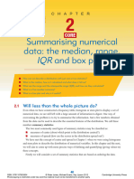 02 - Summarising Numerical Data The Median, Range, IQR and Box Plots