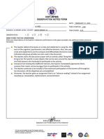 SAMPLE COT RPMS Observation Notes Form