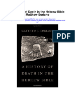 A History of Death in The Hebrew Bible Matthew Suriano Full Chapter
