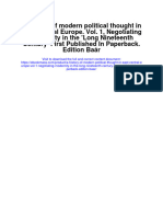 A History of Modern Political Thought in East Central Europe Vol 1 Negotiating Modernity in The Long Nineteenth Century First Published in Paperback Edition Baar Full Chapter