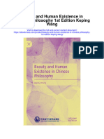 Download Beauty And Human Existence In Chinese Philosophy 1St Edition Keping Wang full chapter