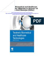 Terahertz Biomedical and Healthcare Technologies Materials To Devices 1St Edition Amit Banerjee Editor Full Chapter