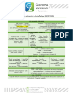 Plano alimentar - Luis Felipe