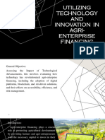 Utilizing Technology and Innovation in Agri Enterprise Financing - 062121