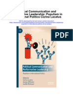 Download Political Communication And Performative Leadership Populism In International Politics Corina Lacatus all chapter