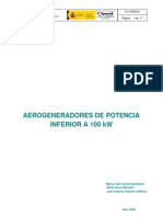 4.- Aerogeneradores de Potencia Inferior a 100 Kw
