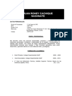 CV Documentado y Actualizado Cachique Nashnate Juan