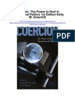 Coercion The Power To Hurt in International Politics 1St Edition Kelly M Greenhill Full Chapter