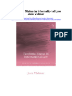 Territorial Status in International Law Jure Vidmar Full Chapter