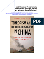 Download Terrorism And Counter Terrorism In China Domestic And Foreign Policy Dimensions Michael Clarke Editor full chapter