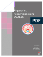Fingerprint Recognition Using MATLAB PDF