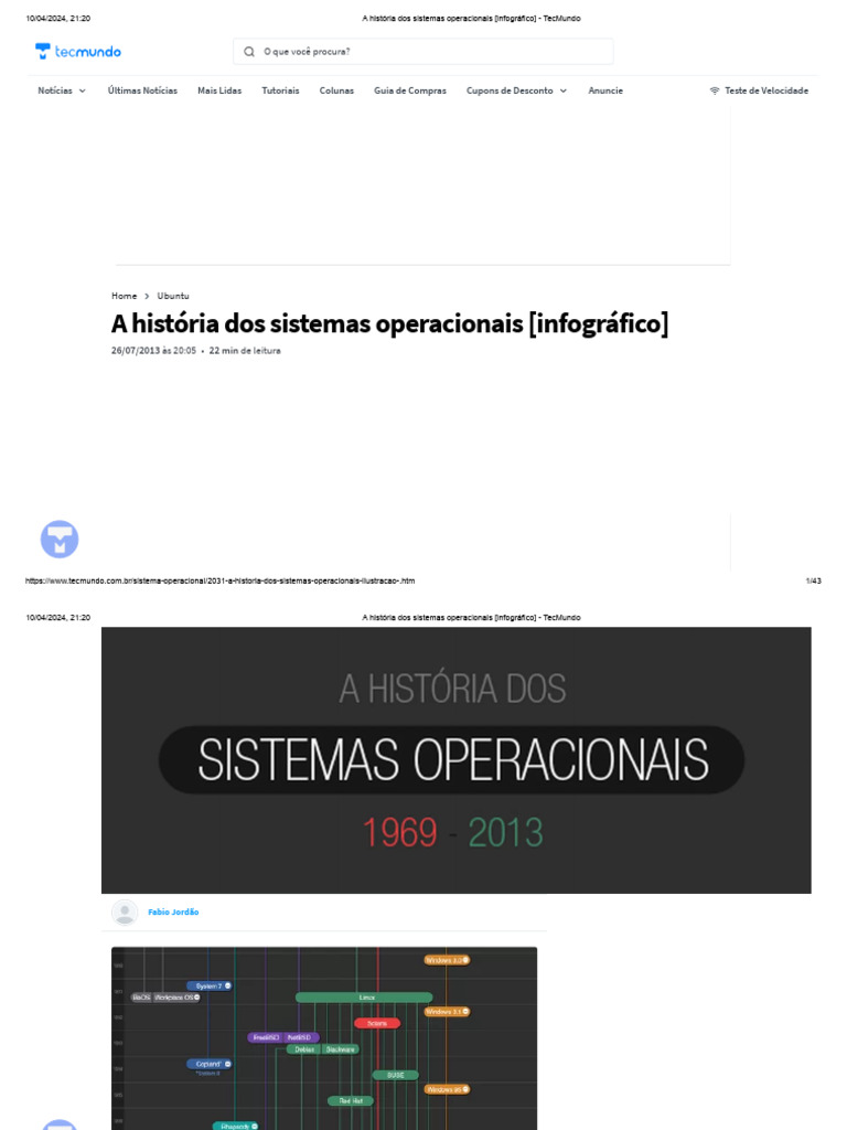 História dos Sistemas Operacionais | PDF | Linux | PCs (computadores)