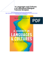 A Journey in Languages and Cultures The Life of A Bicultural Bilingual Francois Grosjean Full Chapter