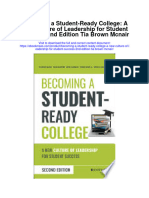 Download Becoming A Student Ready College A New Culture Of Leadership For Student Success 2Nd Edition Tia Brown Mcnair full chapter