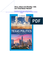 Texas Politics Ideal and Reality 13Th Edition Charldean Newell Full Chapter