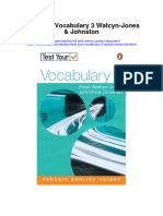 Test Your Vocabulary 3 Watcyn Jones Johnston Full Chapter