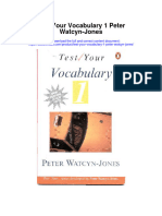 Download Test Your Vocabulary 1 Peter Watcyn Jones full chapter