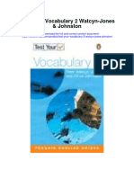 Test Your Vocabulary 2 Watcyn Jones Johnston Full Chapter