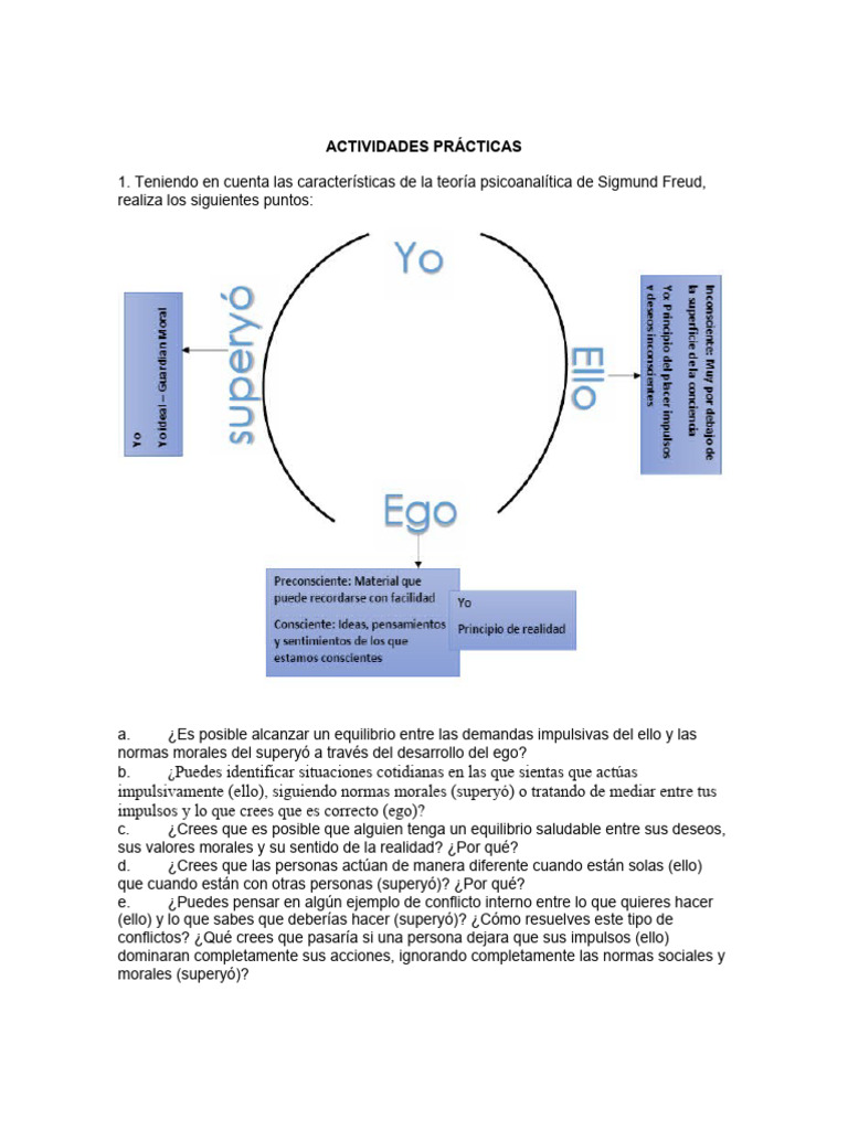 Actividades sobre Freud y Filosofía | PDF | Pensamiento | David Hume
