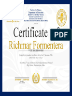 Certificate Gold