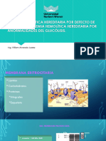 CLASE 5.2 A  ANEMIA HEMOLÍTICA HEREDITARIA POR DEFECTO DE MEMBRANA y  GLUCOSA 6 P D.pptx