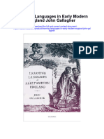 Download Learning Languages In Early Modern England John Gallagher full chapter