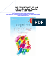 Download Cognitive Psychology 2E 2Nd Edition E Bruce Goldstein Adapter Johanna C Van Hooff full chapter
