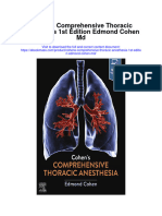 Download Cohens Comprehensive Thoracic Anesthesia 1St Edition Edmond Cohen Md full chapter