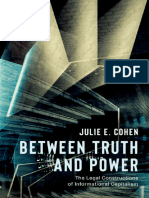 University of South Alabama - Cohen, Julie E - Between Truth and Power - The Legal Constructions of Informational Capitalism (2019) (Z-Lib - Io)