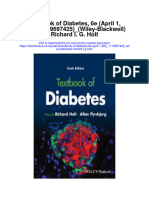 Download Textbook Of Diabetes 6E April 1 202_1119697425_Wiley Blackwell Richard I G Holt full chapter