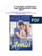 Download Learning To Trust Again A Small Town Romance Sugar Springs Book 2 Alexa Aston full chapter