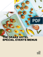 The Drake Hotel Special Event Menu
