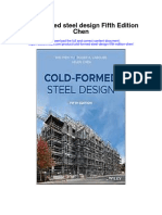 Cold Formed Steel Design Fifth Edition Chen Full Chapter