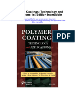 Polymers Coatings Technology and Applications 1St Edition Inamuddin All Chapter