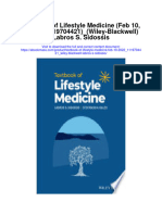 Textbook of Lifestyle Medicine Feb 10 2022 - 1119704421 - Wiley Blackwell Labros S Sidossis Full Chapter