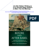 Before and After Babel Writing As Resistance in Ancient Near Eastern Empires Marc Van de Mieroop Full Chapter